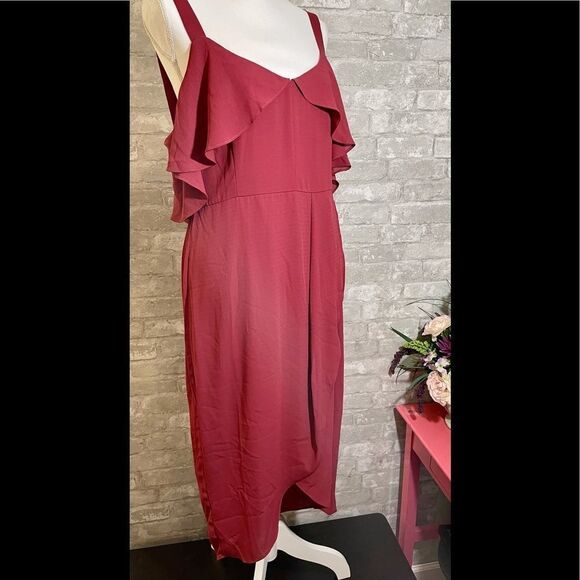 NWT Cooper St. Women’s  Mulberry Red Capulet Dress  Size 12 - Picture 13 of 13
